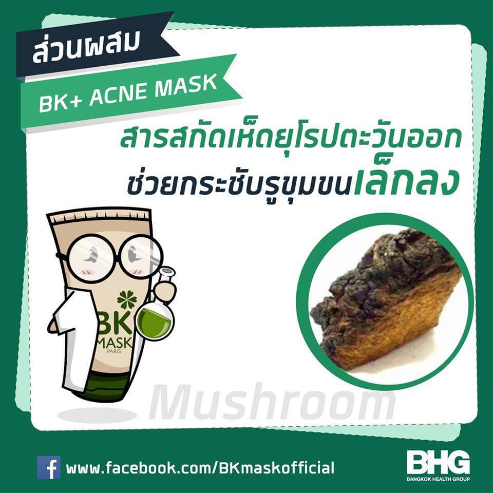 BK ,Acne Mask ,มาสก์บำรุงผิวหน้า,ปัญหาสิว ,บีเคมาร์ค, แก้ปัญหาสิวบนใบหน้า