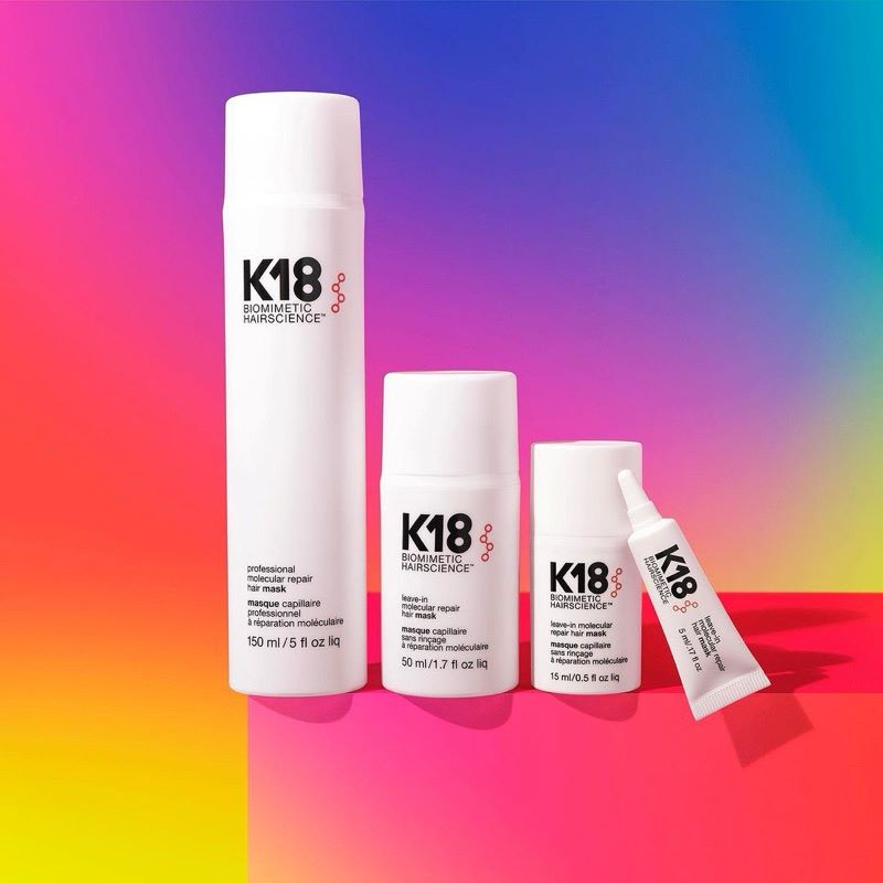 K18 Hair Leave-In Molecular Repair Hair Mask 5 ml , K18 Hair ,มาส์กทรีทเม้นต์ ,  HeadroomHair , K18Peptide #HairCare , StrongerHair ,SalonTreatment ,HairTransformation , HealthyHair”