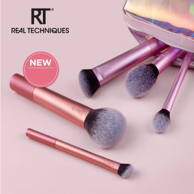 Real Techniques Face Essentials Brush Set 5 pcs , แปรงแต่งหน้า , Real Techniques .Face Essentials Brush Set ราคา , Face Essentials Brush Set รีวิว